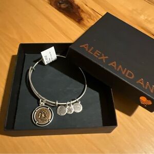 Alex and Ani Two-Tone Charm Bracelet